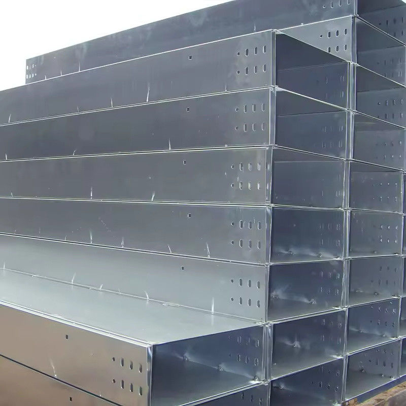 Plateau de câble de type creux en acier personnalisé hauteur réglable Finition en argent