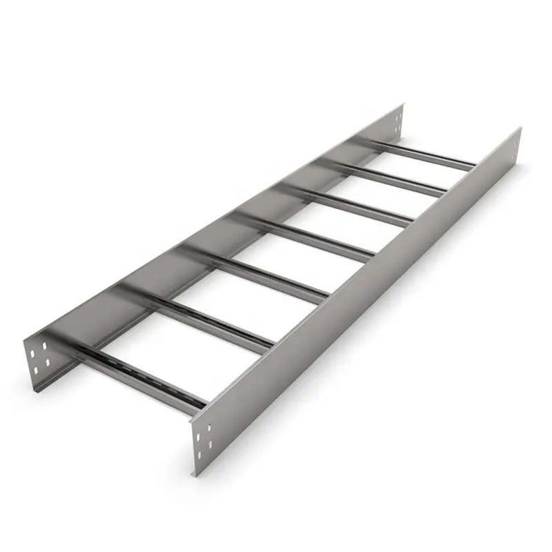 Plateau de câble galvanisé argenté personnalisable / plateau d'échelle de câble résistant au feu et aux intempéries avec des courbes