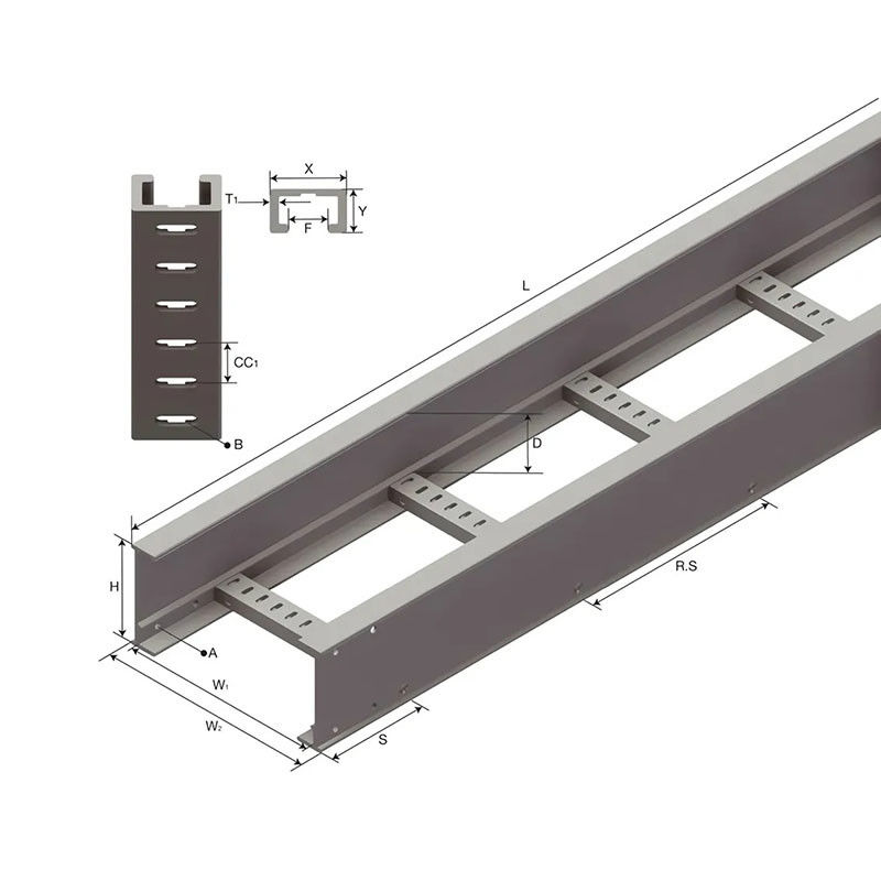 Plateau d'escalier galvanisé personnalisé avec une forte résistance aux intempéries et une installation murale