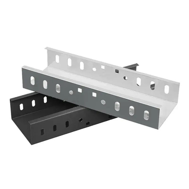 Plateau de câbles en aluminium ignifuge recouvert de poudre rectangulaire avec une excellente résistance à la corrosion