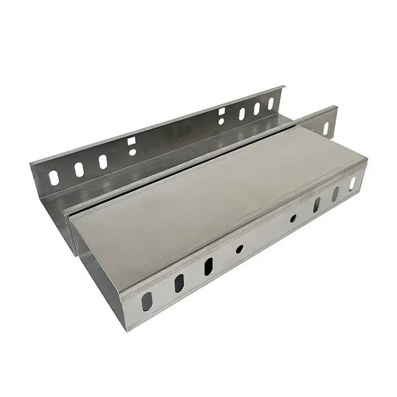 Plateau de câbles en aluminium ignifuge recouvert de poudre rectangulaire avec une excellente résistance à la corrosion