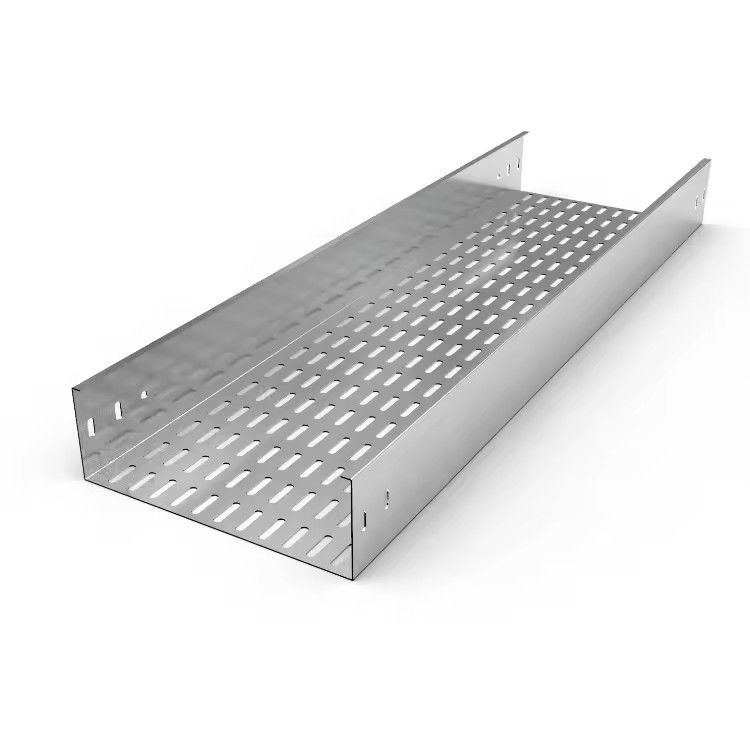 Plateau de câbles galvanisés résistant à la corrosion avec roulement et accessoires personnalisés pour une installation facile