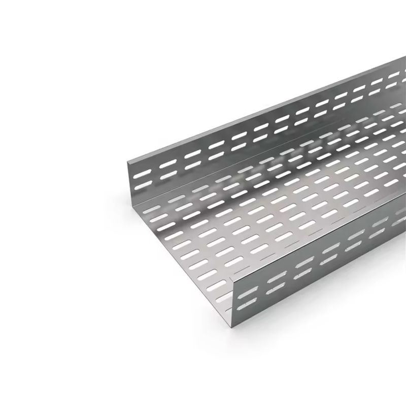 Chemin de câbles en acier galvanisé certifié ISO9001 pour usage industriel et commercial avec construction en alliage d'aluminium